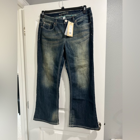 NEW NWT women’s Maurice’s‎ jeans 16 short orchid boot - Picture 1 of 8